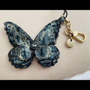 Brahmin Butterfly Tassel Keychain